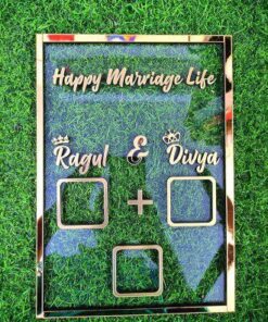 Wedding Thumb Printing And Couple Thumb Impression Print Gift Frame