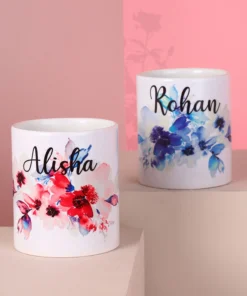Personalised Name Couple Mugs Kumar Shop