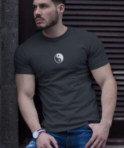 Men's Black Kabiran Graphic Printed Regular Fit T shirt