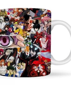 Anime Printed Coffee Mug, White Ceramic Milk Mug Anime Printed, Birthday gift for friend, Birthday, Lover (350 ml)