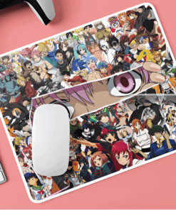 Anime Printed Mouse pad with Anti-Slip Rubber Base & Smooth Control