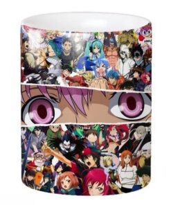 Anime Printed Coffee Mug, White Ceramic Milk Mug Anime Printed, Birthday gift for friend, Birthday, Lover (350 ml)