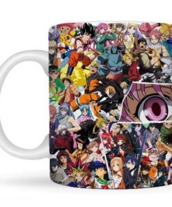 Anime Printed Coffee Mug, White Ceramic Milk Mug Anime Printed, Birthday gift for friend, Birthday, Lover (350 ml)