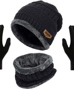 Trendy Winter Cap for Men & Women / Woolen Cap for Men & Women Cotton Set for Extra Protection From cold