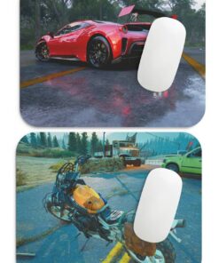Combo Mouse Pad with Anti-Slip Rubber Base & Smooth Control
