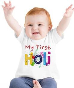 Customized Happy Holi T shirt Men & Ladies | My First Holi