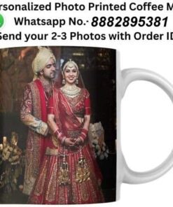 Personalized Photo Printed Coffee Mug, Best Gift for Birthday, Friends, Bestfriend, Love, Anniversary, Wedding, Couple Gift Pack of 2